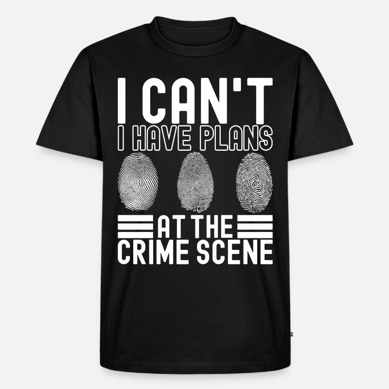 Forensik Forensiker - Männer Premium Bio T-Shirt - Schwarz
