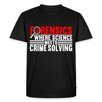 Forensics Forensic Scientist - Men's Premium Organic T-Shirt - black - Front - Nico (187cm)