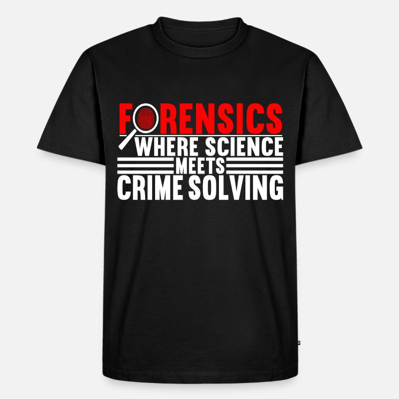Forensics Forensic Scientist - Men's Premium Organic T-Shirt - black