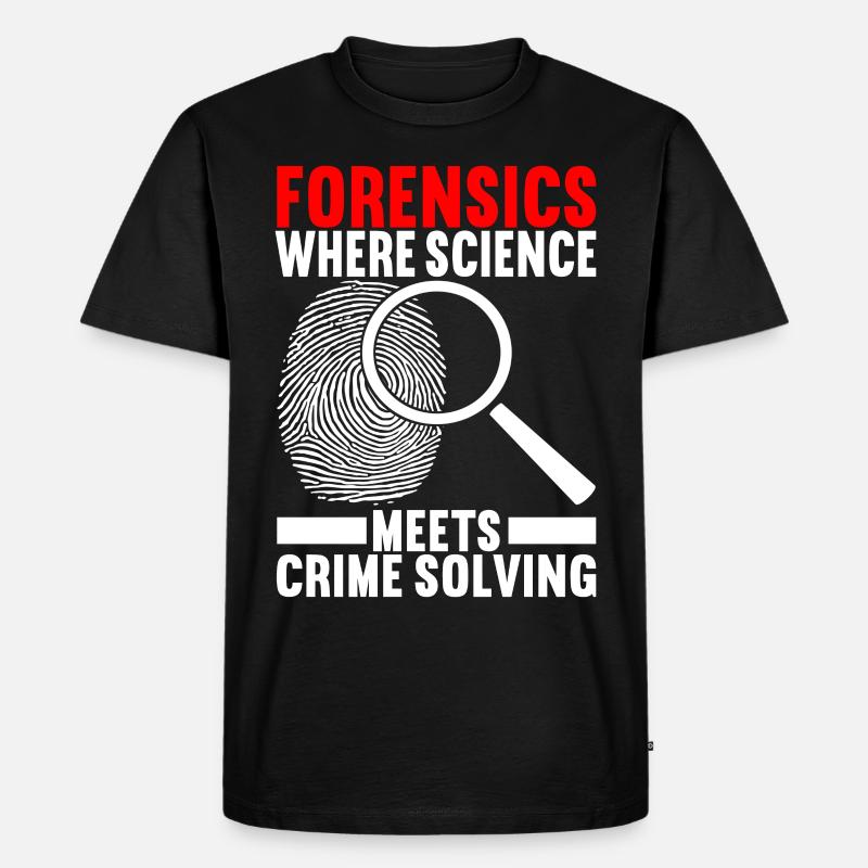 Forensik Forensiker - Männer Premium Bio T-Shirt - Schwarz