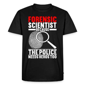 Forensics Forensic Scientist - Men's Premium Organic T-Shirt - black - Front - Nico (187cm)