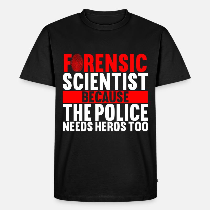 Forensik Forensiker - Männer Premium Bio T-Shirt - Schwarz