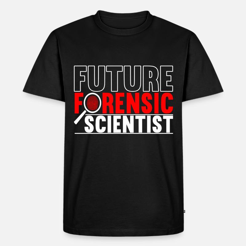 Forensik Forensiker - Männer Premium Bio T-Shirt - Schwarz