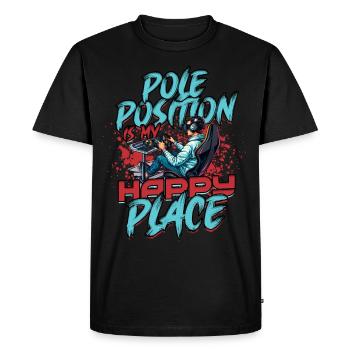 Sim Racing Simulator Esports Sim Race - Men's Premium Organic T-Shirt - black - Front - Nico (187cm)