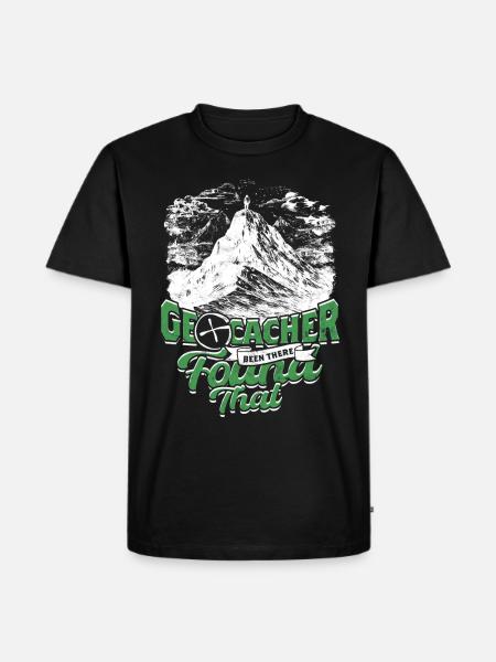 Geocache - Männer Premium Bio T-Shirt - Schwarz
