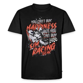 Sim Racing Simulator Esports Sim Race - Men's Premium Organic T-Shirt - black - Front - Nico (187cm)