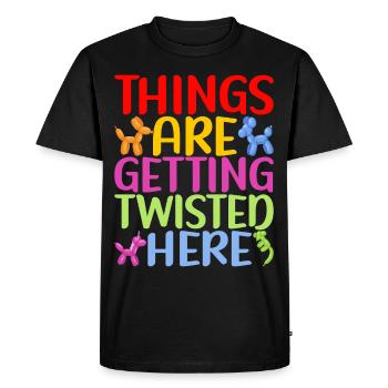 Balloon Animal Balloon Twisting - Men's Premium Organic T-Shirt - black - Front - Nico (187cm)