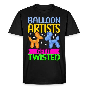 Balloon Animal Balloon Twisting - Men's Premium Organic T-Shirt - black - Front - Nico (187cm)