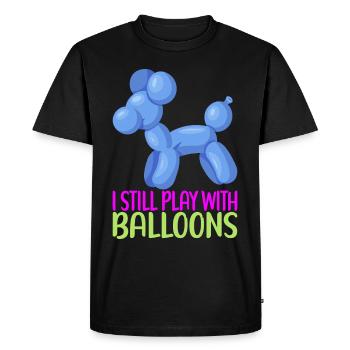 Balloon Animal Balloon Twisting - Men's Premium Organic T-Shirt - black - Front - Nico (187cm)