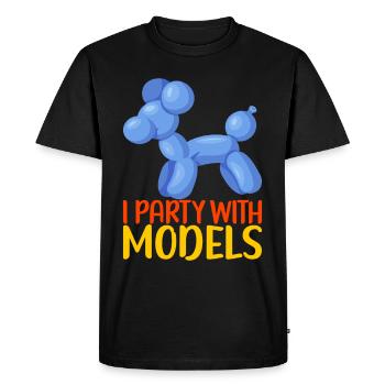 Balloon Animal Balloon Twisting - Men's Premium Organic T-Shirt - black - Front - Nico (187cm)