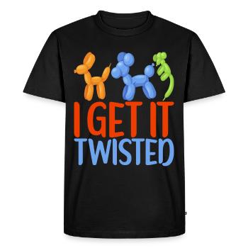 Balloon Animal Balloon Twisting - Men's Premium Organic T-Shirt - black - Front - Nico (187cm)