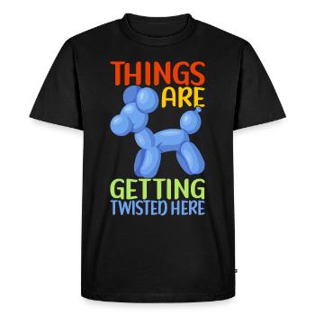 Balloon Animal Balloon Twisting - Men's Premium Organic T-Shirt - black - Front - Nico (187cm)