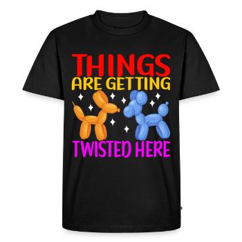 Balloon Animal Balloon Twisting - Men's Premium Organic T-Shirt - black - Front - Nico (187cm)