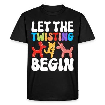 Balloon Animal Balloon Twisting - Men's Premium Organic T-Shirt - black - Front - Nico (187cm)