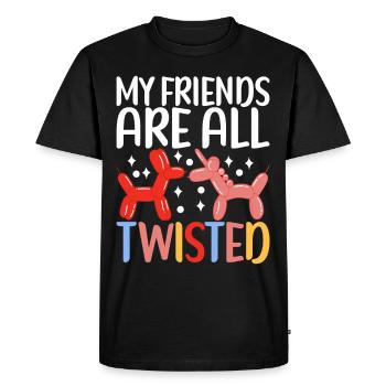 Balloon Animal Balloon Twisting - Men's Premium Organic T-Shirt - black - Front - Nico (187cm)