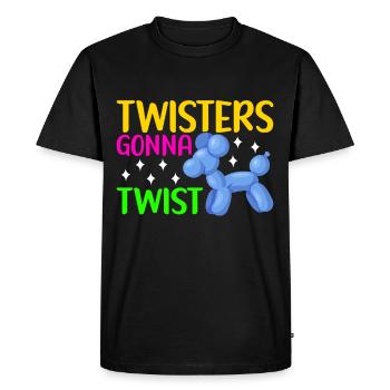 Balloon Animal Balloon Twisting - Men's Premium Organic T-Shirt - black - Front - Nico (187cm)