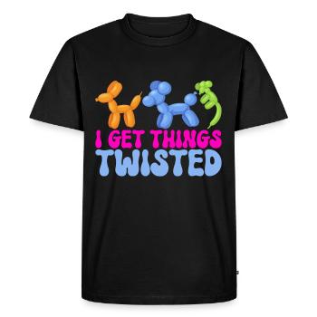 Balloon Animal Balloon Twisting - Men's Premium Organic T-Shirt - black - Front - Nico (187cm)