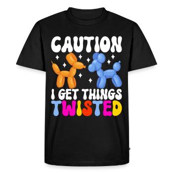 Balloon Animal Balloon Twisting - Men's Premium Organic T-Shirt - black - Front - Nico (187cm)