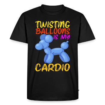 Balloon Animal Balloon Twisting - Men's Premium Organic T-Shirt - black - Front - Nico (187cm)