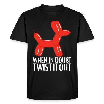 Balloon Animal Balloon Twisting - Men's Premium Organic T-Shirt - black - Front - Nico (187cm)