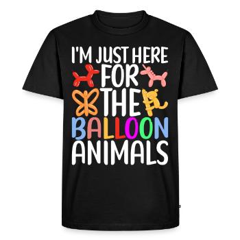 Balloon Animal Balloon Twisting - Men's Premium Organic T-Shirt - black - Front - Nico (187cm)