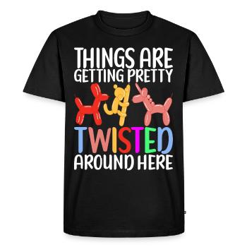 Balloon Animal Balloon Twisting - Men's Premium Organic T-Shirt - black - Front - Nico (187cm)