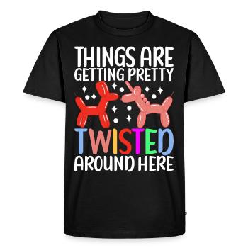 Balloon Animal Balloon Twisting - Men's Premium Organic T-Shirt - black - Front - Nico (187cm)