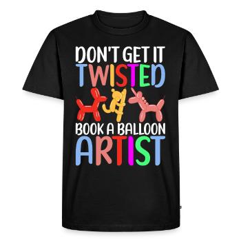Balloon Animal Balloon Twisting - Men's Premium Organic T-Shirt - black - Front - Nico (187cm)