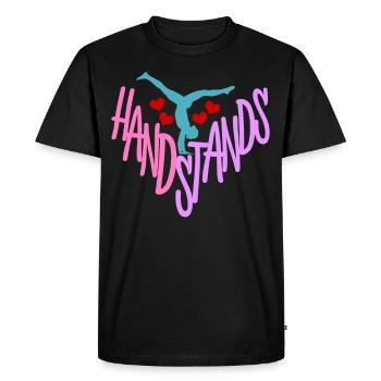 Gymnast Handstands Handstand Gymnastics - Men's Premium Organic T-Shirt - black - Front - Nico (187cm)