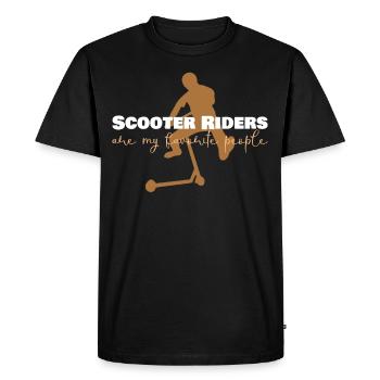 Kick Scooter Scooter Rider Kick Skater Scooter - T-shirt Premium bio Homme - noir - Devant - Nico (187cm)