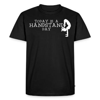Handstand Gymnast Handstands - Men's Premium Organic T-Shirt - black - Front - Nico (187cm)