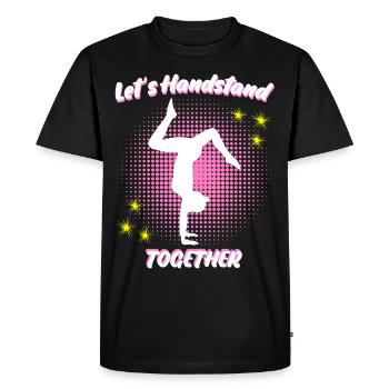 Handstands Gymnast Handstand - Men's Premium Organic T-Shirt - black - Front - Nico (187cm)