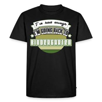 Maternelle École maternelle École maternelle - T-shirt Premium bio Homme - noir - Devant - Nico (187cm)