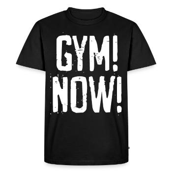Musculation Motivation Bodybuilder Gym - T-shirt Premium bio Homme - noir - Devant - Nico (187cm)