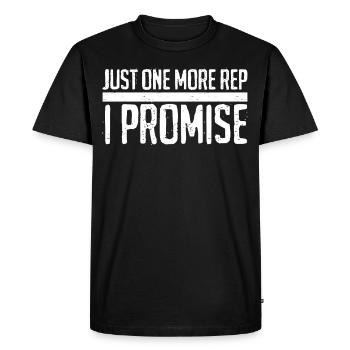 Gym Motivation Musculation Bodybuilder - T-shirt Premium bio Homme - noir - Devant - Nico (187cm)