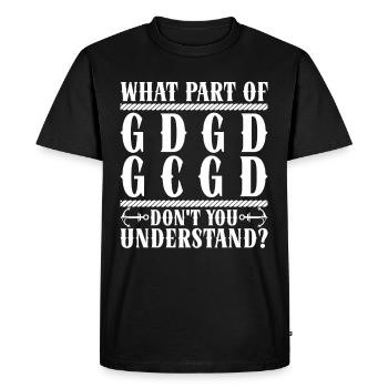 Chœur des bidonvilles Quelle partie du GDGD GCGD - T-shirt Premium bio Homme - noir - Devant - Nico (187cm)