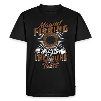 Magnet Fishing Metal Fishing Magnet Fishing - Men's Premium Organic T-Shirt - black - Front - Nico (187cm)