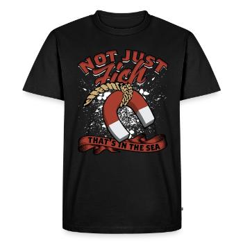 Magnet Fishing Magnet Fishing Metal Fishing - Men's Premium Organic T-Shirt - black - Front - Nico (187cm)