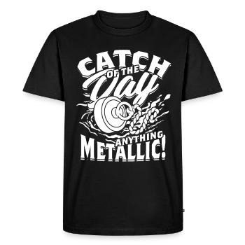Magnet Fishing Magnet Fishing Metal Fishing - Men's Premium Organic T-Shirt - black - Front - Nico (187cm)