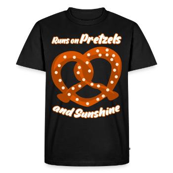 Bretzel - T-shirt Premium bio Homme - noir - Devant - Nico (187cm)