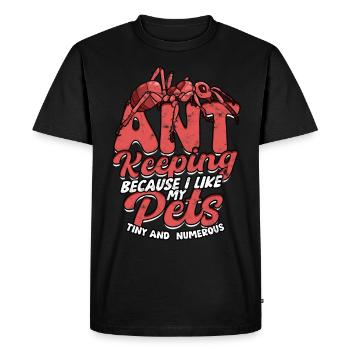 Ant Breeding Ant Breeder Ants - Men's Premium Organic T-Shirt - black - Front - Nico (187cm)