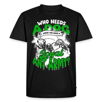 Ant Breeder Ant Breeding Ants - Men's Premium Organic T-Shirt - black - Front - Nico (187cm)
