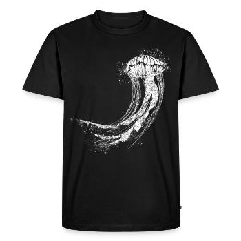 Méduse - T-shirt Premium bio Homme - noir - Devant - Nico (187cm)