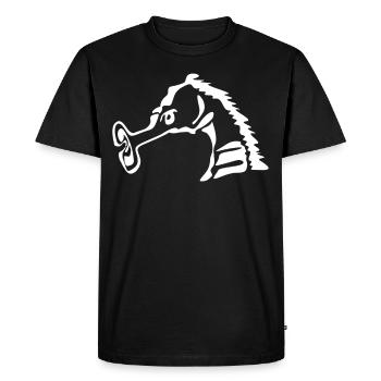 Seahorses Funny Seahorse - Men's Premium Organic T-Shirt - black - Front - Nico (187cm)