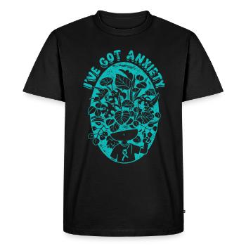 Trouble anxieux Troubles anxieux J’ai de l’anxiété - T-shirt Premium bio Homme - noir - Devant - Nico (187cm)