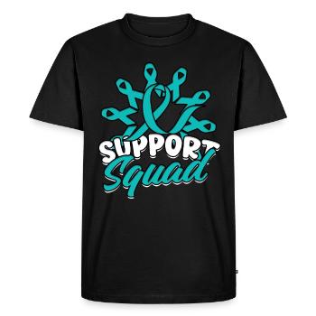 Escouade de soutien pour les troubles anxieux - T-shirt Premium bio Homme - noir - Devant - Nico (187cm)