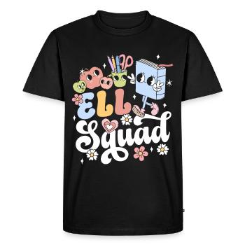 English Teacher English Teacher Ell Squad - Men's Premium Organic T-Shirt - black - Front - Nico (187cm)