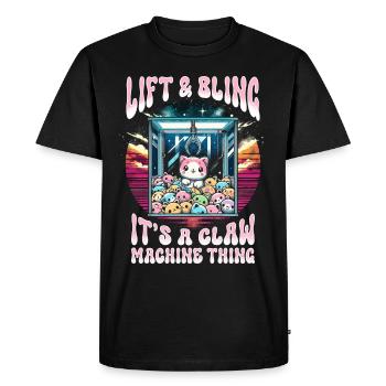 Greifautomat Lift & Bling Claw Machine Chose - T-shirt Premium bio Homme - noir - Devant - Nico (187cm)