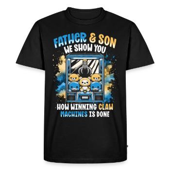 Pince automatique Pince Kraller - T-shirt Premium bio Homme - noir - Devant - Nico (187cm)