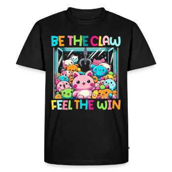 Gripper Be The Claw Ressentez la victoire - T-shirt Premium bio Homme - noir - Devant - Nico (187cm)